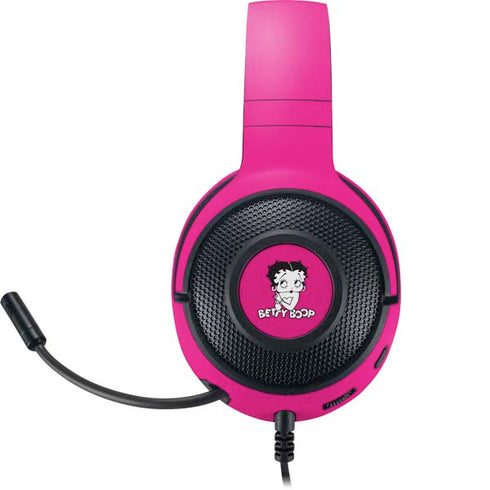 Betty Boop Pink Background Razer Kraken X Skin
